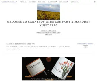 Carneroswinecompany.com(Carneros Wine Company) Screenshot