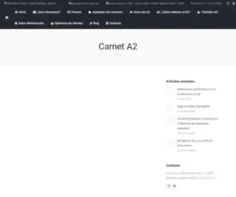 Carneta2.es(Carnet A2.Carnet de Moto A2 por Libre en Madrid al mejor precio) Screenshot