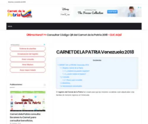 Carnetdelapatria2018.com(Carnetdelapatria 2018) Screenshot