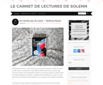 Carnetdelectures.com(Le Carnet de Lectures de Solenn) Screenshot