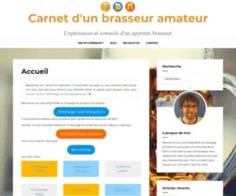 Carnetdunbrasseuramateur.fr(Carnet d'un brasseur amateur) Screenshot