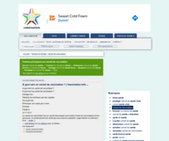 Carnetsante.fr(Sites sur carnet de vaccination) Screenshot