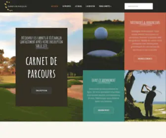Carnetsdeparcours.com(Carnets de parcours de golf) Screenshot
