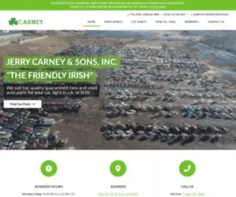 Carneyautoparts.com(Jerry Carney and Sons) Screenshot