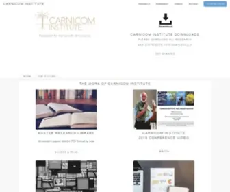 Carnicom.com(Carnicom Institute) Screenshot