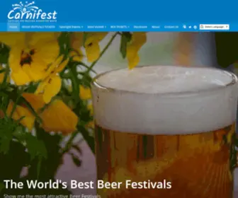 Carnifest.com(Festivals carnivals venues and tickets worldwide) Screenshot