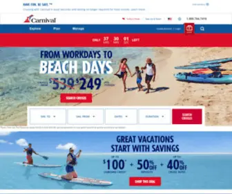 Carnival.com(Cruises) Screenshot