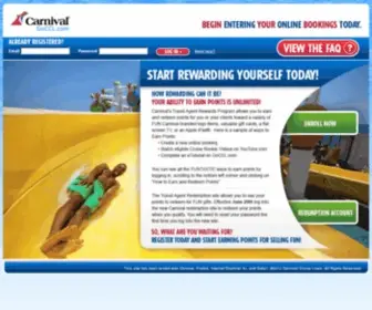 Carnivalagentrewards.com(CCL Rewards) Screenshot