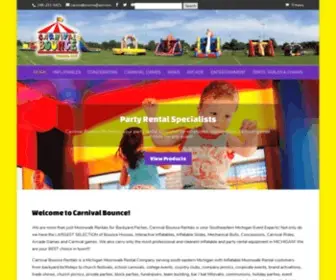 Carnivalbounce.com(Michigan Party Rentals) Screenshot