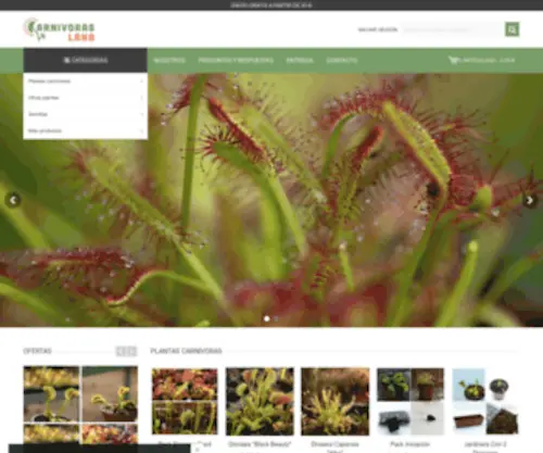 Carnivorasland.com(Venta de plantas carnivoras Online) Screenshot