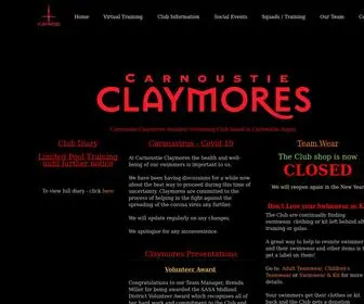 Carnoustieclaymores.com(Carnoustie Claymores Swimming Club) Screenshot