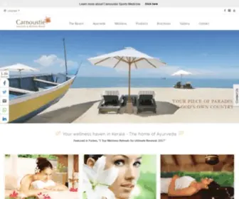 Carnoustieresorts.com(Carnoustie Ayurveda & Wellness Resort) Screenshot