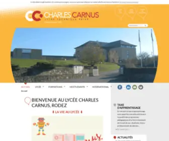 Carnus.fr(Bienvenue au Lycée Charles Carnus) Screenshot