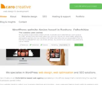 Carocreative.uk(Website Design Banbury) Screenshot