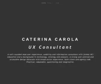 Carola.co.uk(Caterina Carola) Screenshot