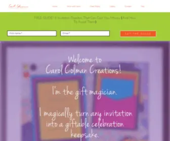 Carolcolmancreations.com(Carol Colman Creations) Screenshot