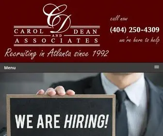 Caroldeanrecruiters.com(Carol Dean and Associates) Screenshot