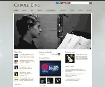 Caroleking.com(Official Website of Carole King) Screenshot
