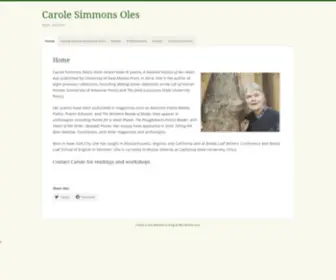 Carolesoles.com(Poet, teacher) Screenshot