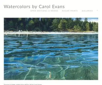 Carolevans.com(Watercolors by Carol Evans) Screenshot