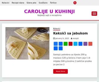 Carolijeukuhinji.info(Najbolji sajt o receptima) Screenshot