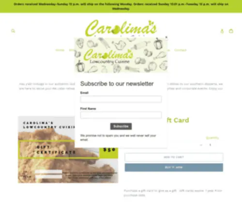 Carolimas.com(Gullah Geechee) Screenshot