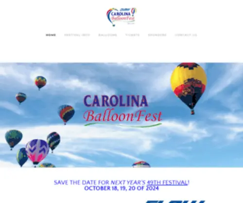 Carolinaballoonfest.com(Carolina BalloonFest) Screenshot