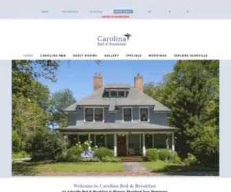 Carolinabb.com(Carolina Bed & Breakfast Inn Asheville NC Bed and Breakfast near Downtown & Biltmore Estate) Screenshot