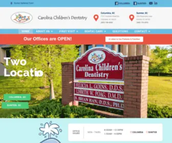 Carolinachildrensdentistry.com(Pediatric Dentist Columbia SC and Sumter) Screenshot