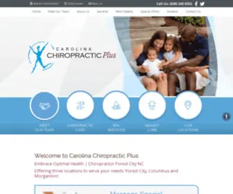 Carolinachiroplus.com(Chiropractor Forest City NC) Screenshot