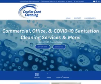 Carolinacoastcleaningnc.com(Janitorial Services in Wilmington) Screenshot