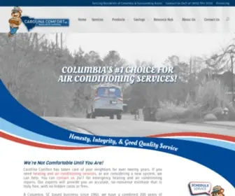 Carolinacomfortsc.com(Heating &amp; Air Conditioning) Screenshot