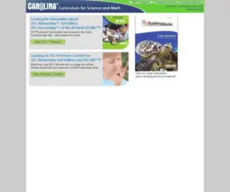 Carolinacurriculum.com(Carolina Curriculum CSS Layout) Screenshot