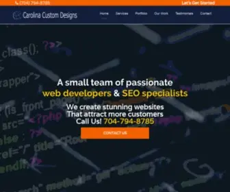 Carolinacustomdesigns.com(Web Design) Screenshot