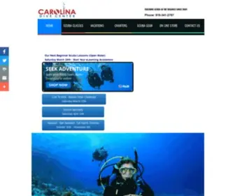 Carolinadivecenter.com(Carolina Dive Center) Screenshot
