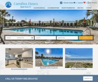 Carolinadunes.net(Luxury Beach Rentals) Screenshot