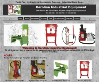 Carolinaequipment.com(Carolina Industrial Equipment) Screenshot