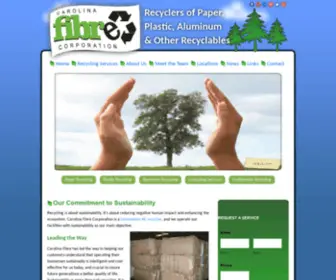 Carolinafibre.com(Greensboro Recycling Services) Screenshot