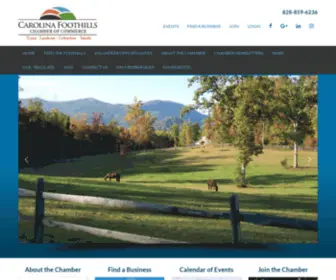 Carolinafoothillschamber.com(Chamber of Commerce) Screenshot