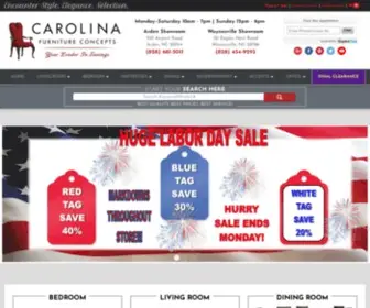 Carolinafurnitureconcepts.com(Furniture Store in Asheville NC) Screenshot