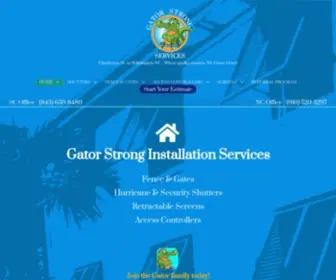 Carolinagatorfence.com(Gator Strong Services) Screenshot