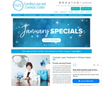 Carolinalaser.com(Cosmetic Laser Dermatology Treatment Winston) Screenshot