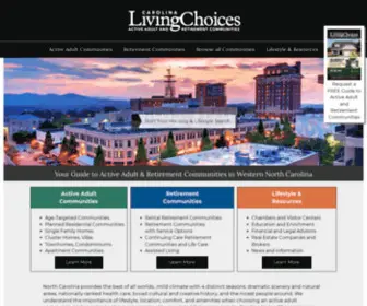 Carolinalivingchoices.com(Active Senior Living and Retirement Communities near Asheville NC) Screenshot