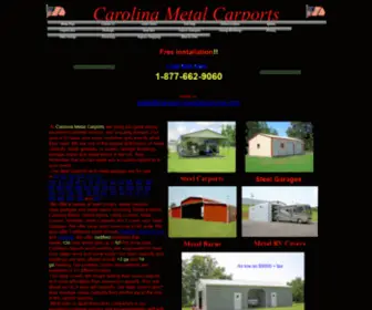 Carolinametalcarports.com(Carports) Screenshot