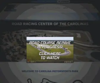 Carolinamotorsportspark.com(Road Racing Center Of The Carolinas) Screenshot