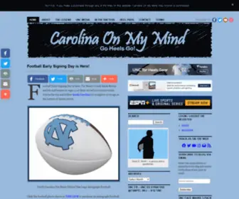 Carolinaonmymind.org(Carolina On My Mind) Screenshot