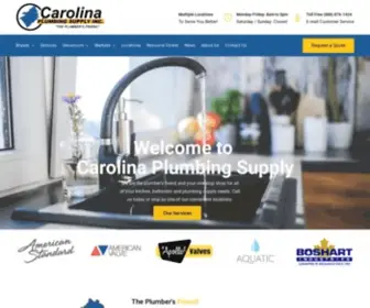 Carolinaplumbingsupply.com(Carolina Plumbing Supply Trained staff) Screenshot