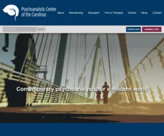 Carolinapsychoanalytic.org(Psychoanalytic Center of the Carolinas) Screenshot