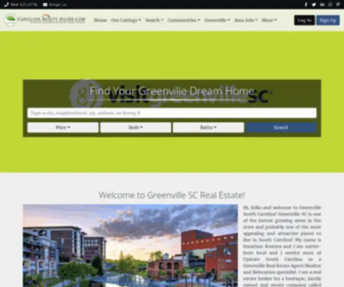 Carolinarealtyguide.com(Greenville SC Real Estate) Screenshot