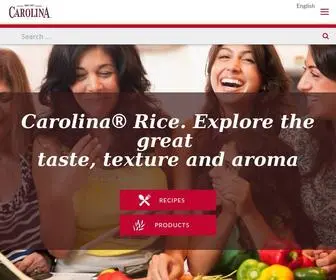 Carolinarice.com(Carolina® Rice) Screenshot